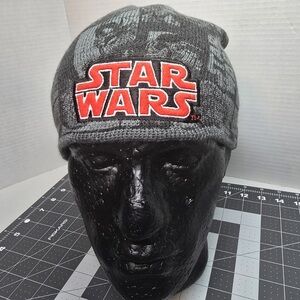 Star Wars Winter Hat Cap Beanie Knit Preowned Free Unisex
